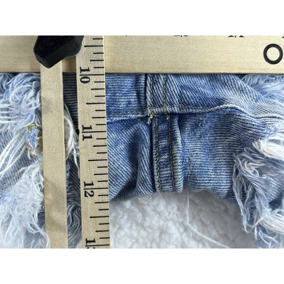 AGOLDE Shorts Womens Sz 26 Parker Cutoff Distressed Designer Denim Daisy Duke - Picture 10 of 13
